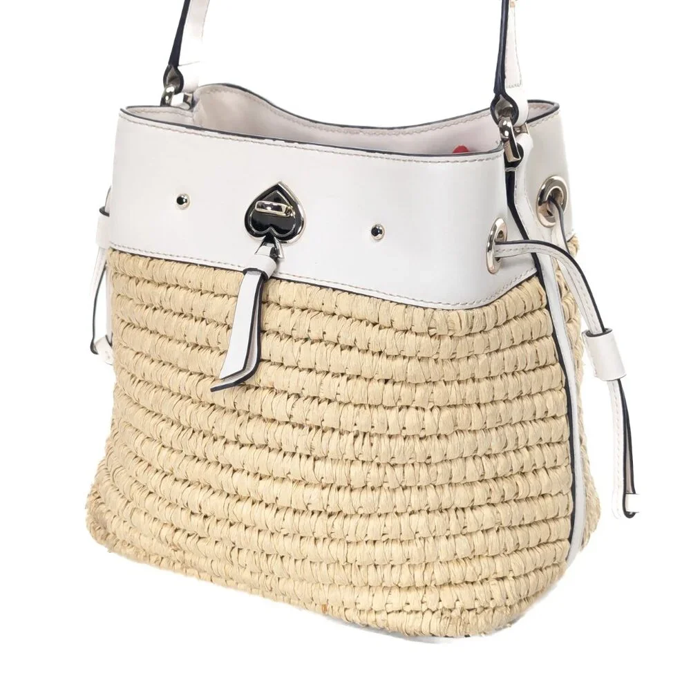 KATE SPADE Wicker Straw Bucket Bag - Picture 8 of 16